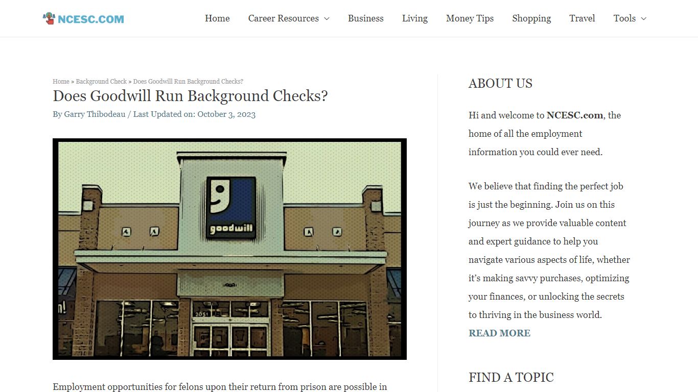 Does Goodwill Run Background Checks? - [UPDATED] - NCESC